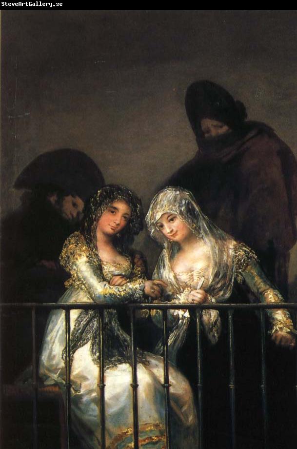 Francisco Goya Majas on a Balcony